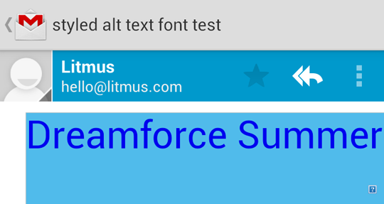 Styled ALT text in Android Styled ALT text in Android