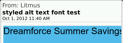 Styled ALT text in BlackBerry Styled ALT text in BlackBerry