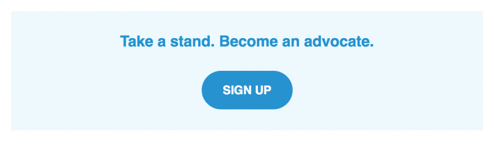 example of a button that breaks when the email is forwarded